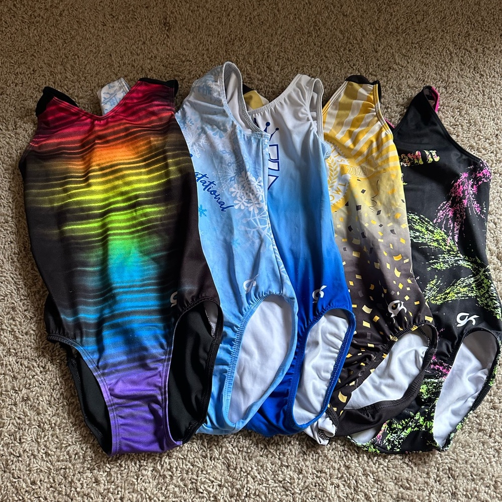 5 GK gymnastics leotards
